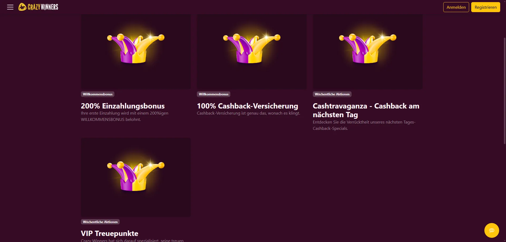 Direkt zum Punkt: Was bekommt man beim Crazy Winners Casino wirklich? &mdash; Crazy Winners